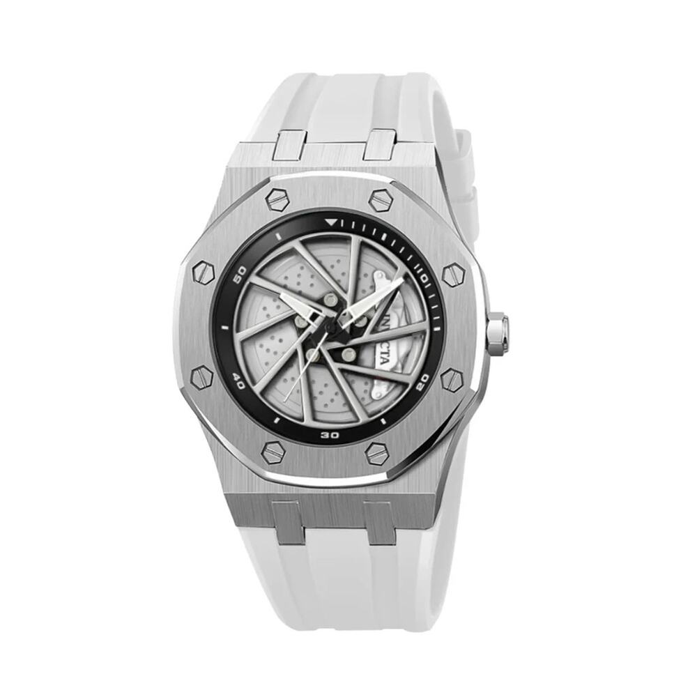 Invicta Speedway Rim Men's Watch 42mm White Dial Stainless Steel 70039 NEW
